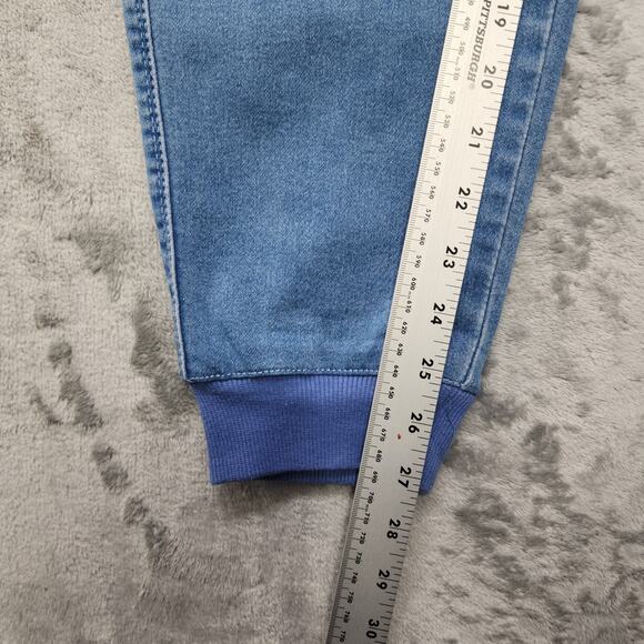 Gloria Vanderbilt Jeans Womens 14 Blue Ida Joggers Zip Pockets Pull On Stretch - Picture 12 of 14